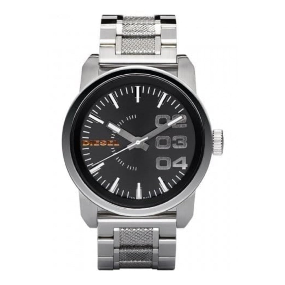 Gents Large Round Dial Stainless Steel Watch
