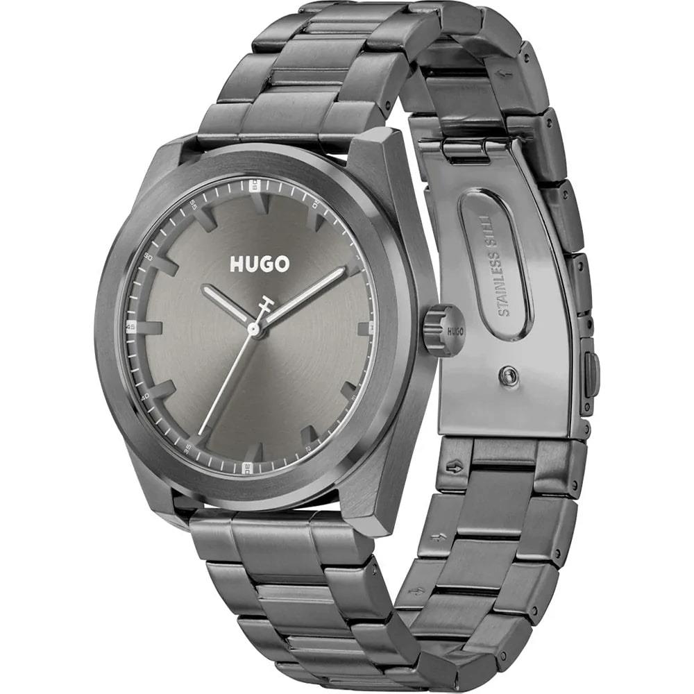 #BRIGHT Grey Dial With Grey IP Bracelet Mens Watch