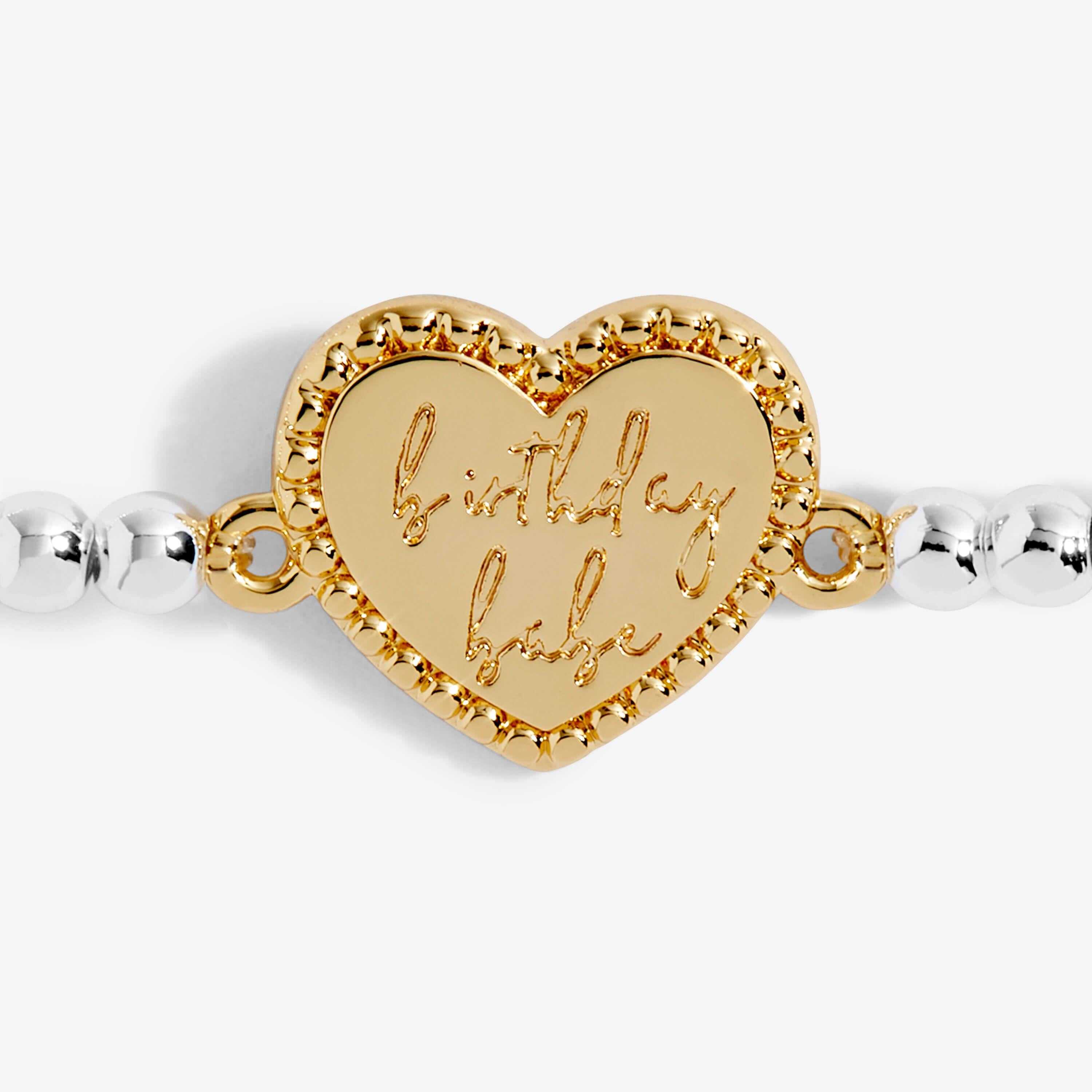 A Little | Birthday Babe | Silver | Bracelet | 17.5cm Stretch