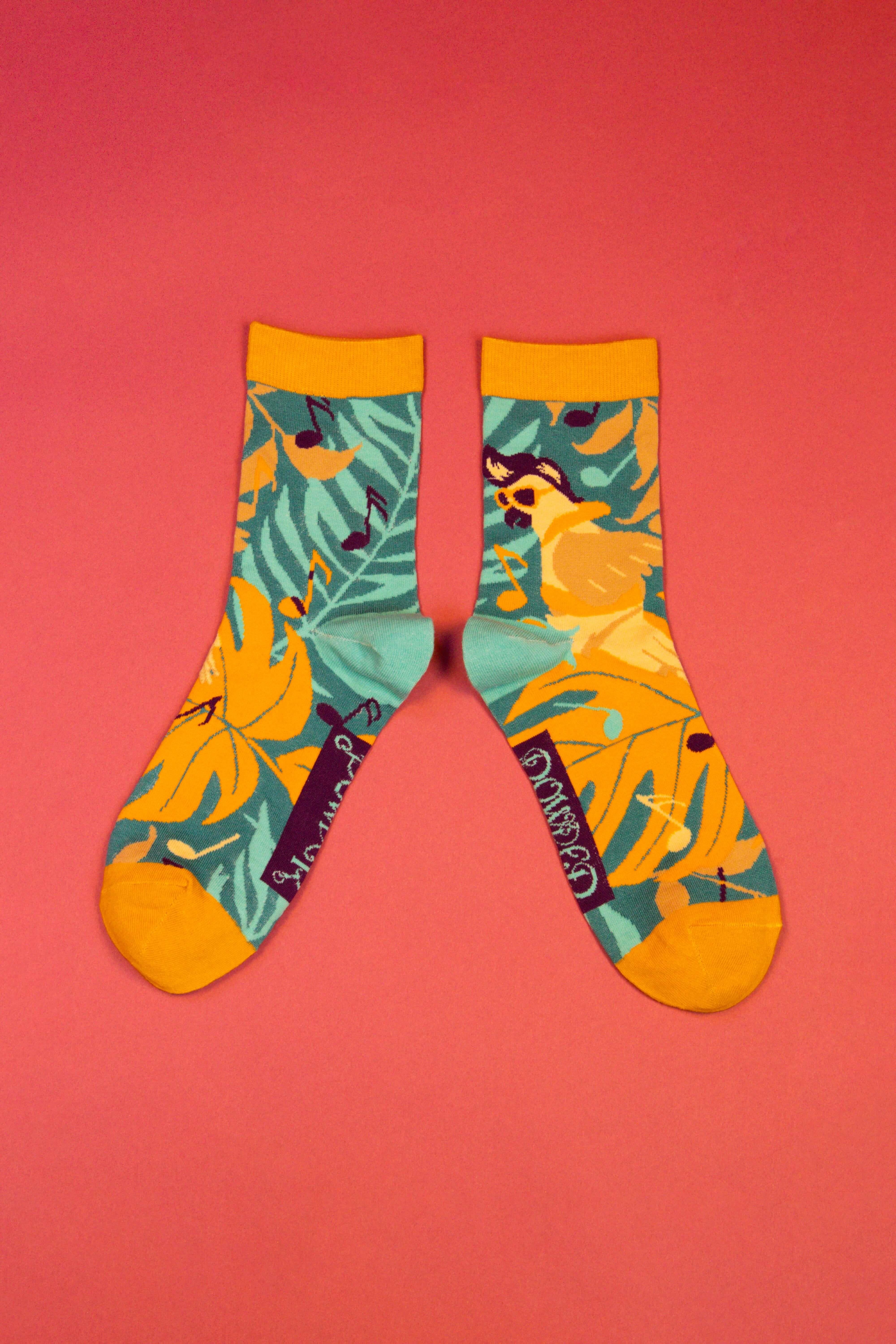 Mens Elvis Cockatoo Socks