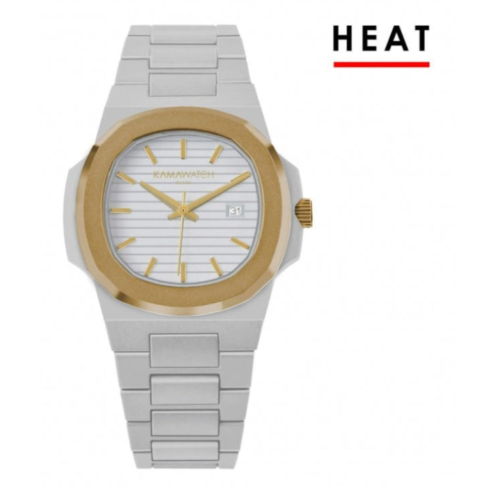 Vintage Pegaso Grey & White Strap Wristwatch