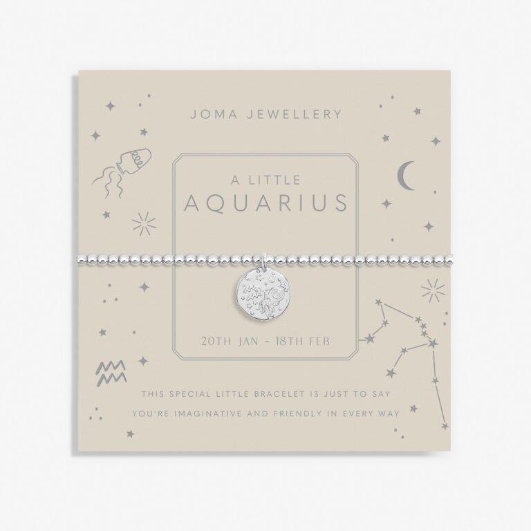 Star Sign A Little 'Aquarius' Silver Plated Bracelet