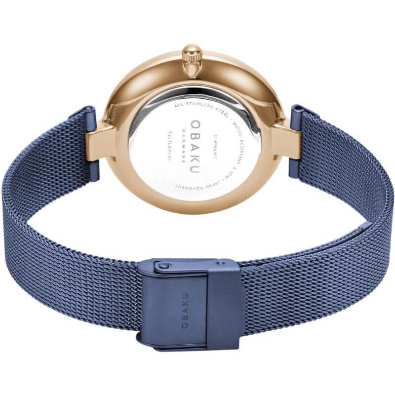 Diamant Blue IP Ladies Watch