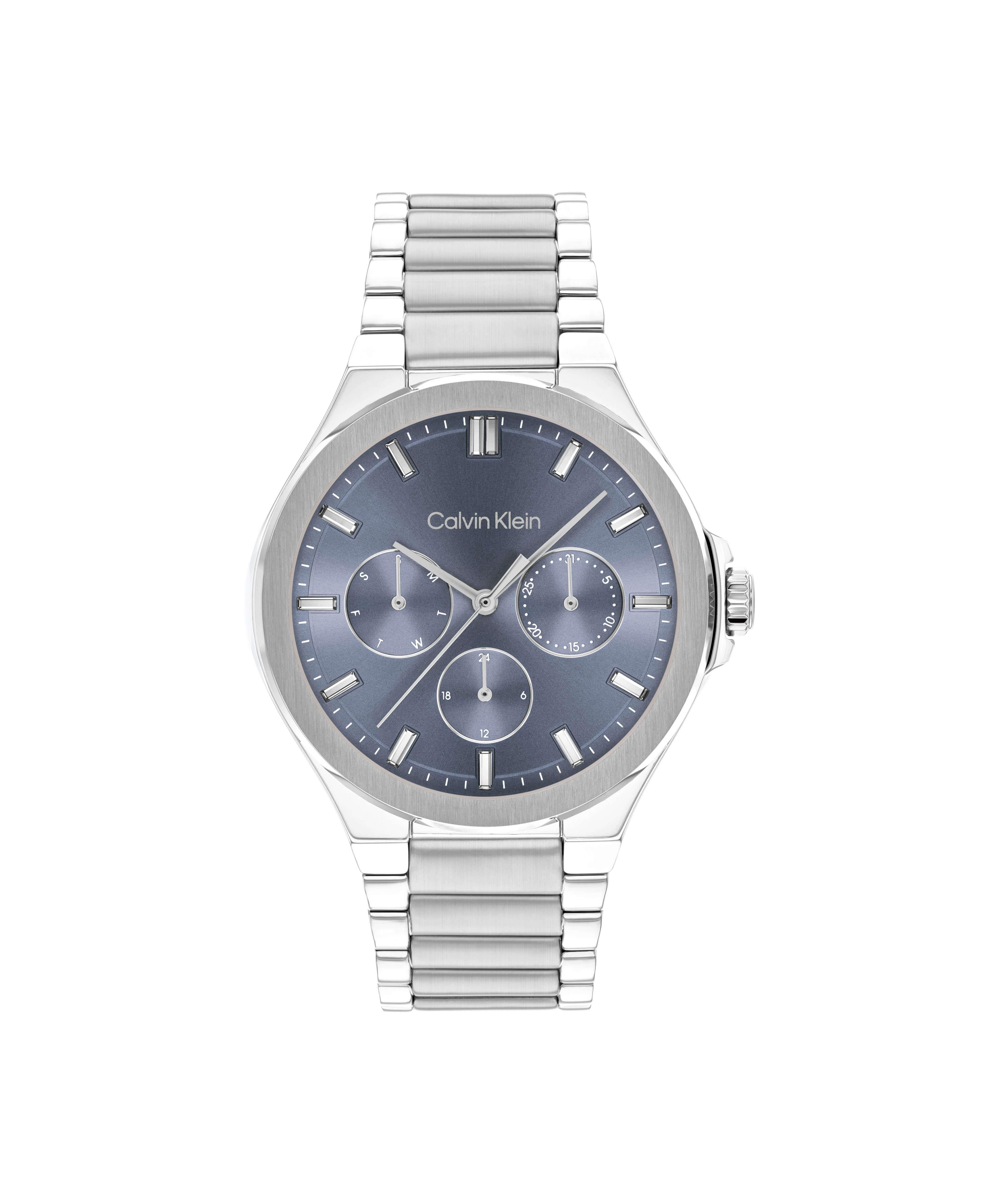 Vibrancy Blue Multifunctional Dial With SS Bracelet Strap Ladies Watch