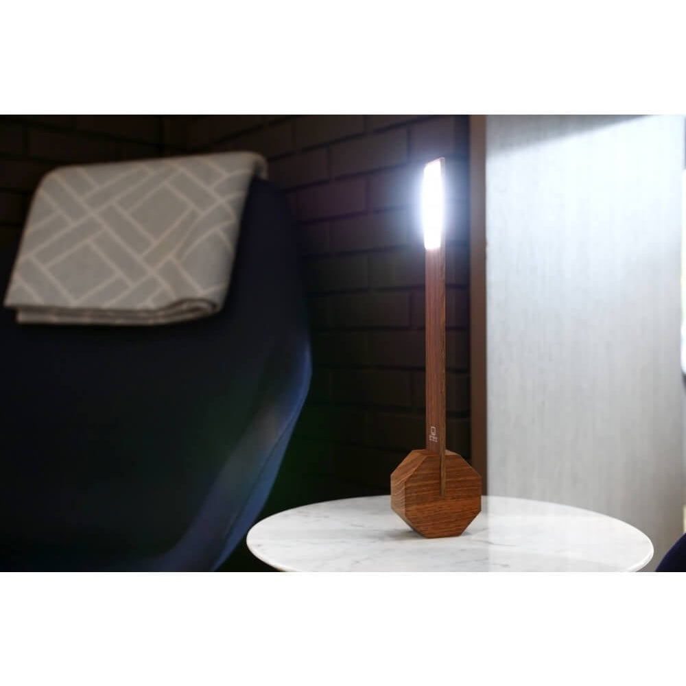 Octagon One Desk Lamp - Walnut