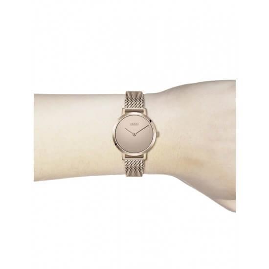 CHERISH Rose Gold Dial & Mesh Bracelet Strap Womens Watch