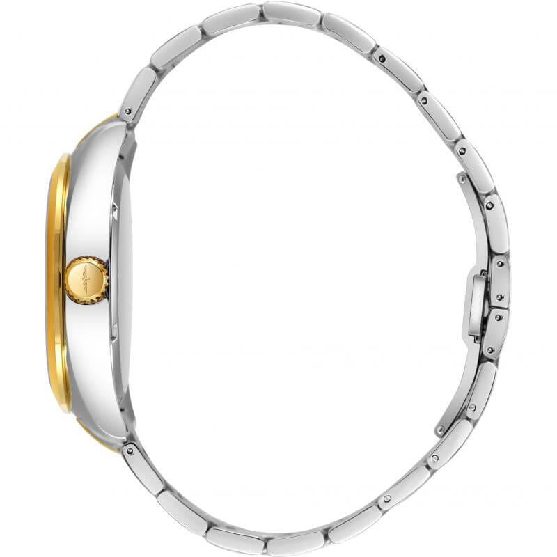 Henley Quartz Sapphire Blue Dial Two-Tone Watch