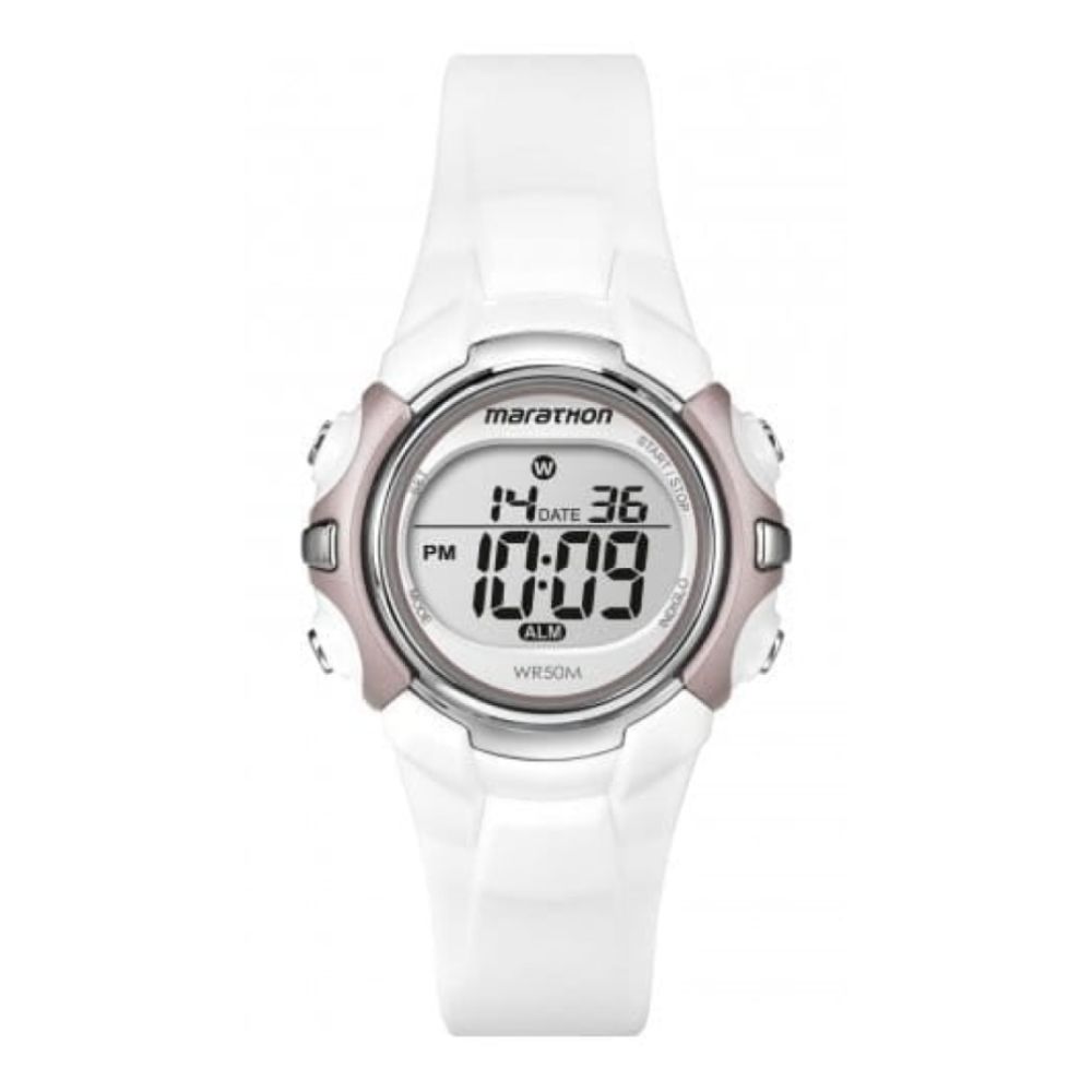 Ladies Marathon White Resin Digital Watch