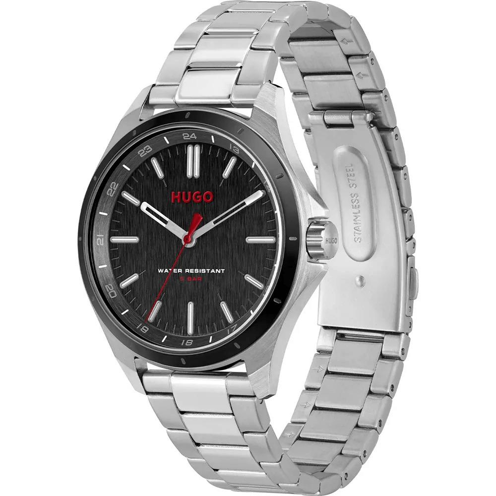 #COMPLETE Black Dial With SS Bracelet Strap Mens Watch