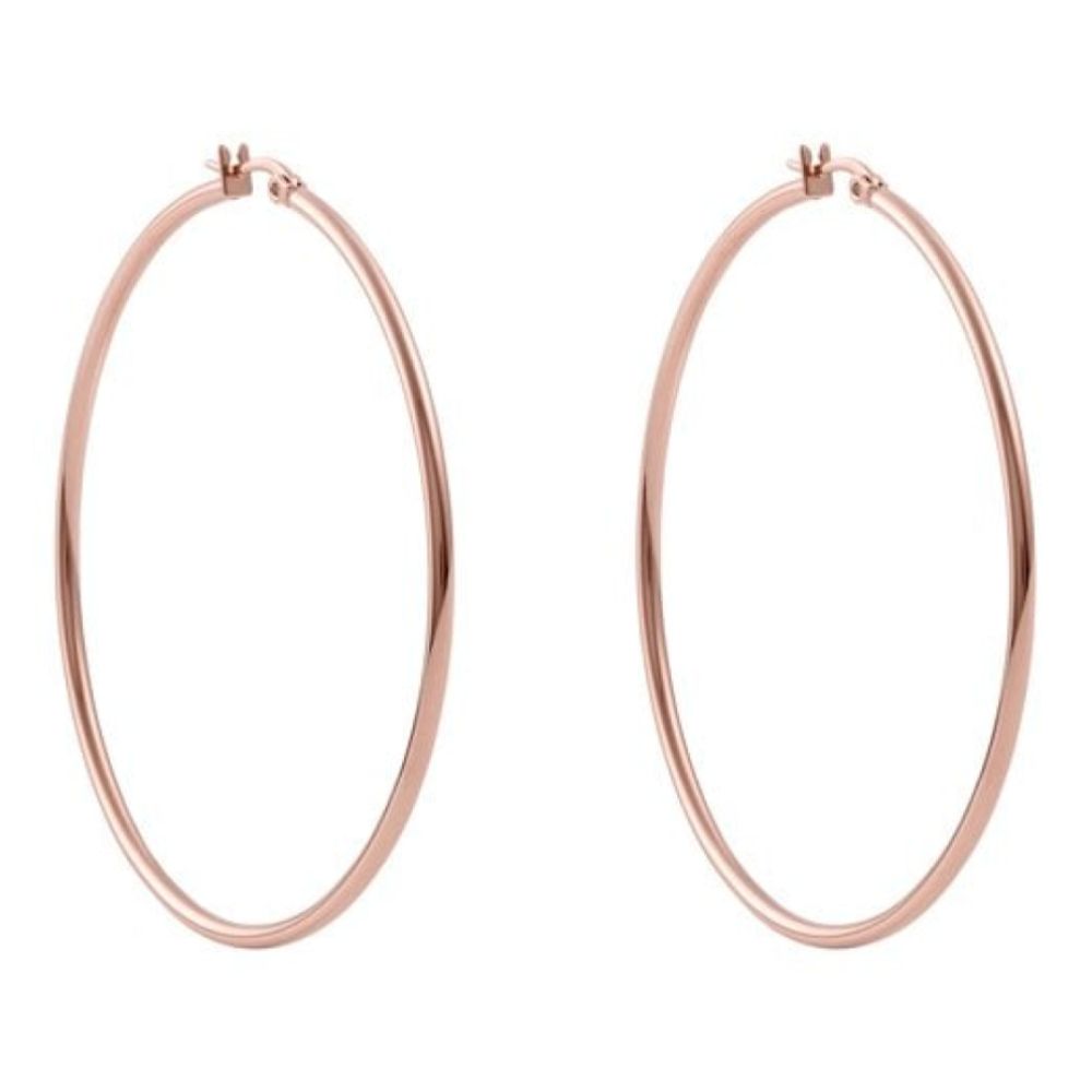 Interchangeable Creole Valentano Earrings 60mm (Rg/P)
