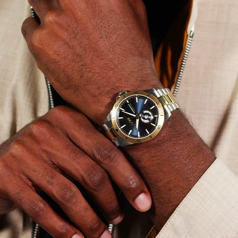 Troper Automatic Blue Dial With TwoTone Bracelet Strap Gents Watch