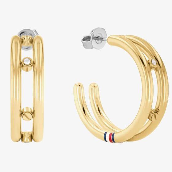 Gold Half Hoop Earrings