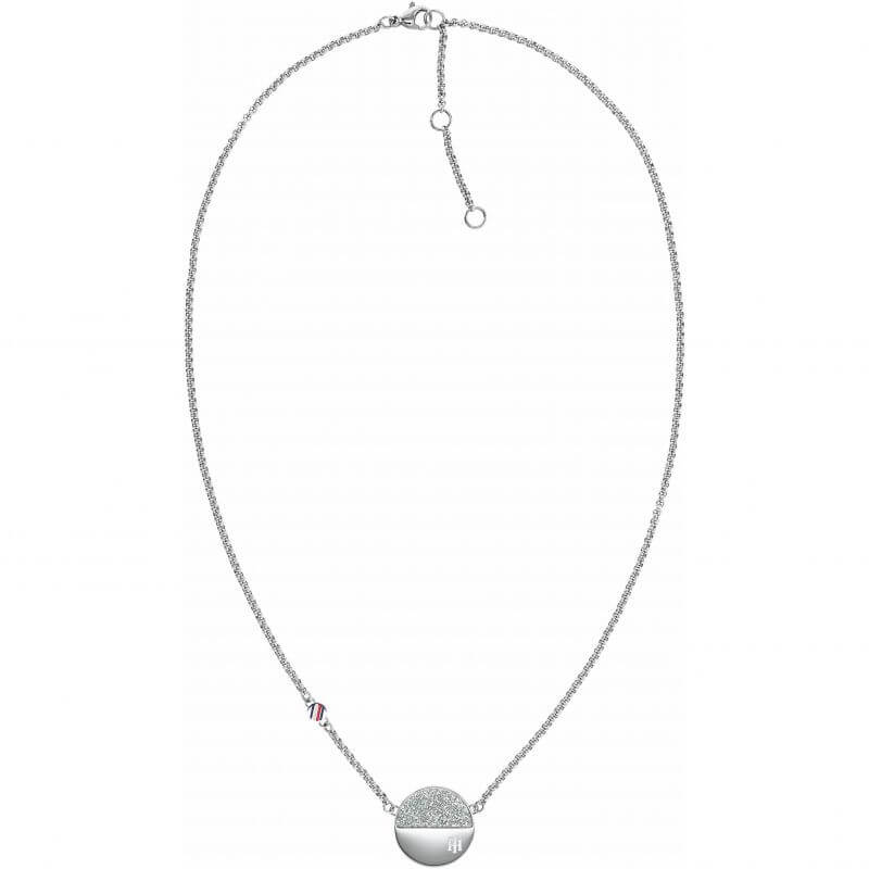 Dressed Up Circular Motion Silver Necklace