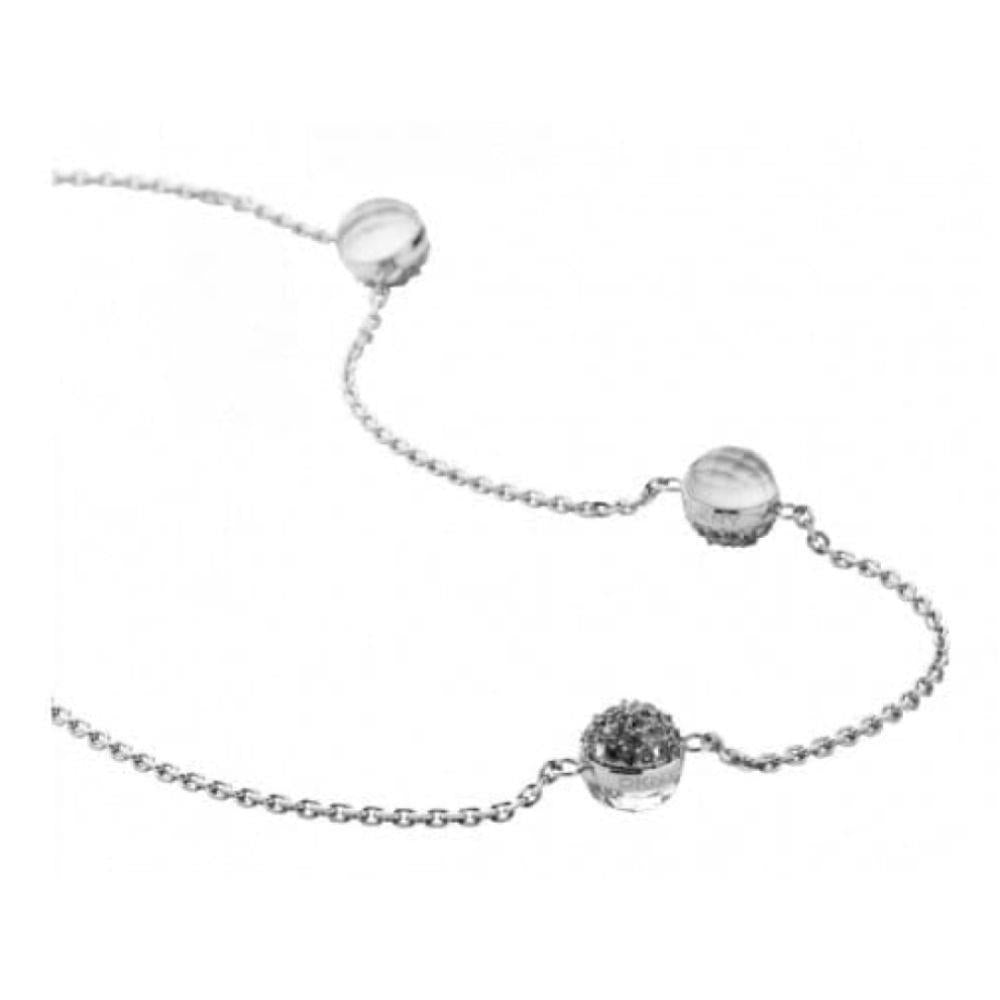 Ladies Crystal Ice Stainless Steel Necklace