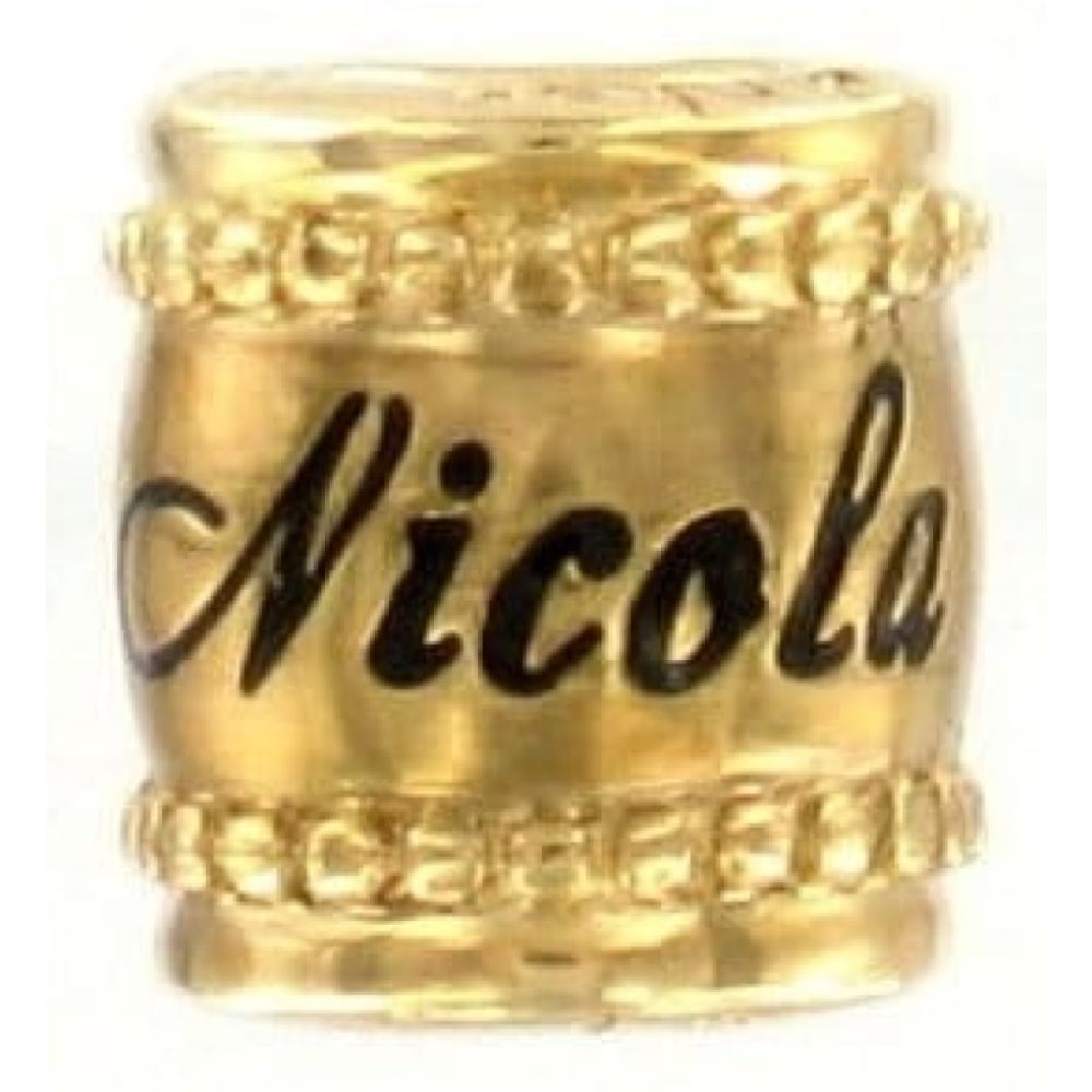 Nicola' Gold-plated Engraved Name Link 1180930-dk-nicola