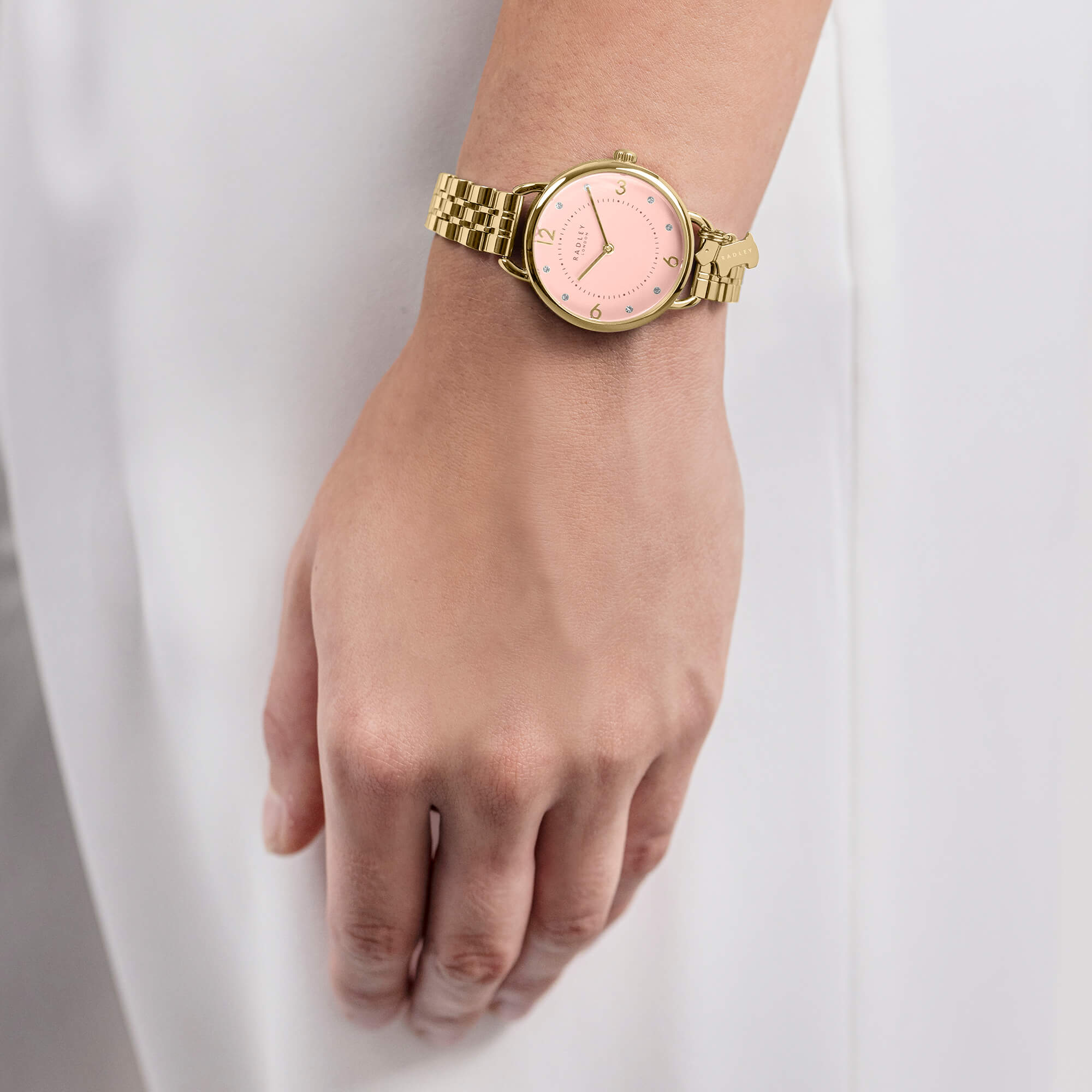 Gold Plated Open Shoulder Bracelet Watch