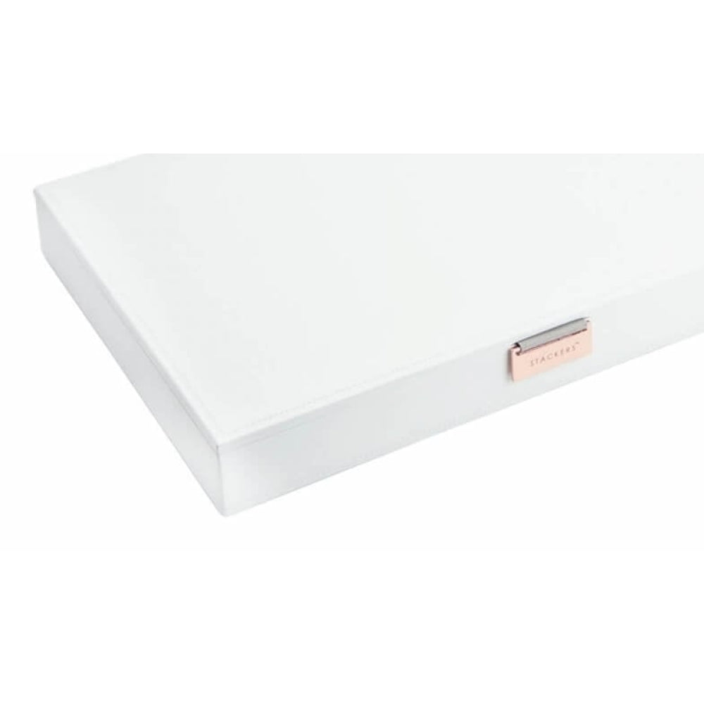 Limited Edition White Supersize Lidded Stacker Rose Gold