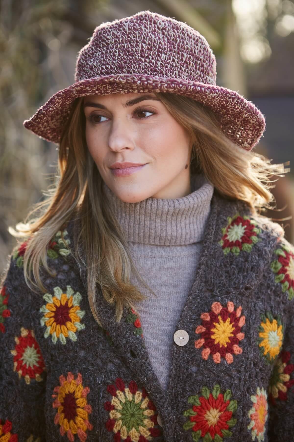 Hemp/Cotton Hat Burgundy
