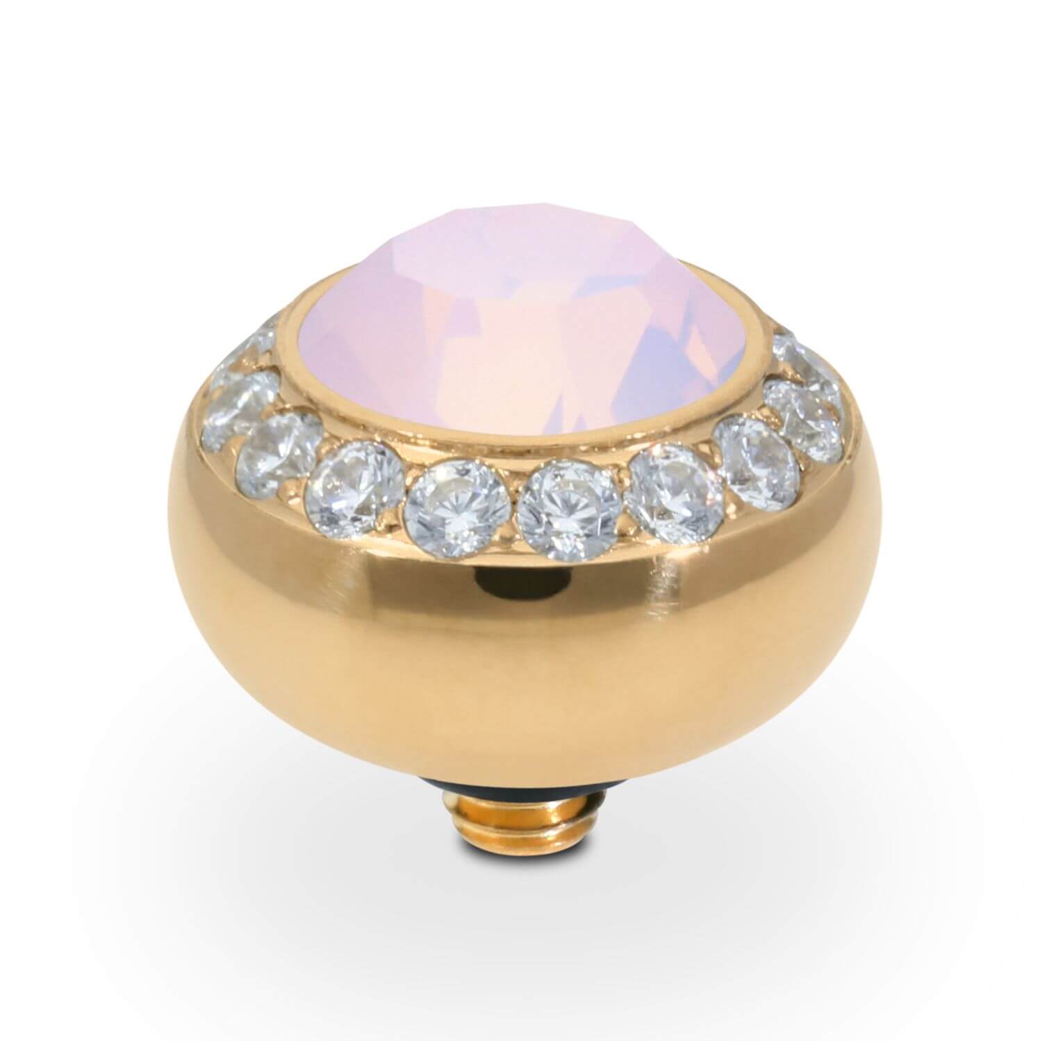 TONDO Deluxe (G/P) 10mm Rose Opal Ring Top