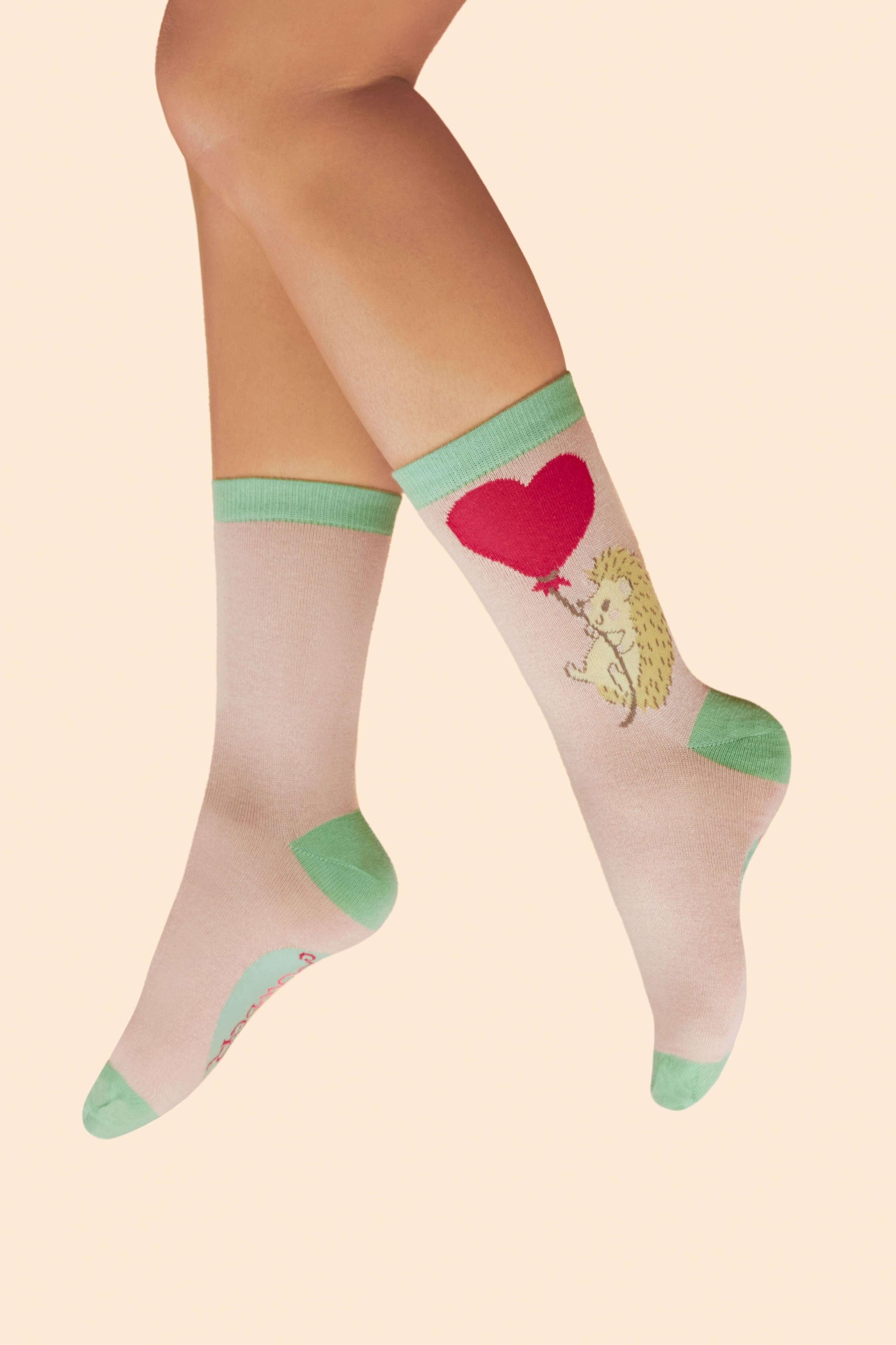 Floating Hedgehog Lover Ankle Socks