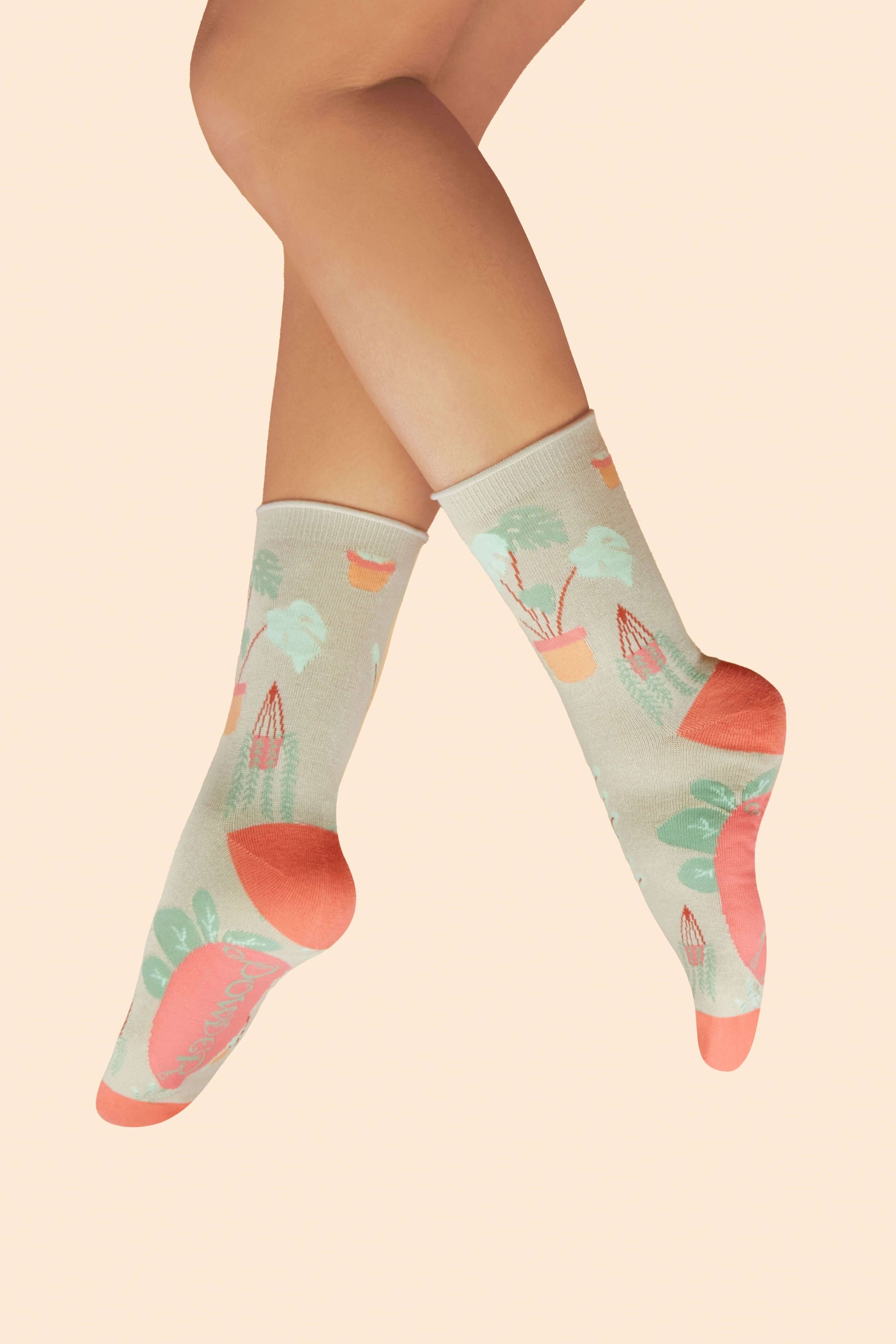 Thriving House Plant Ankle Socks