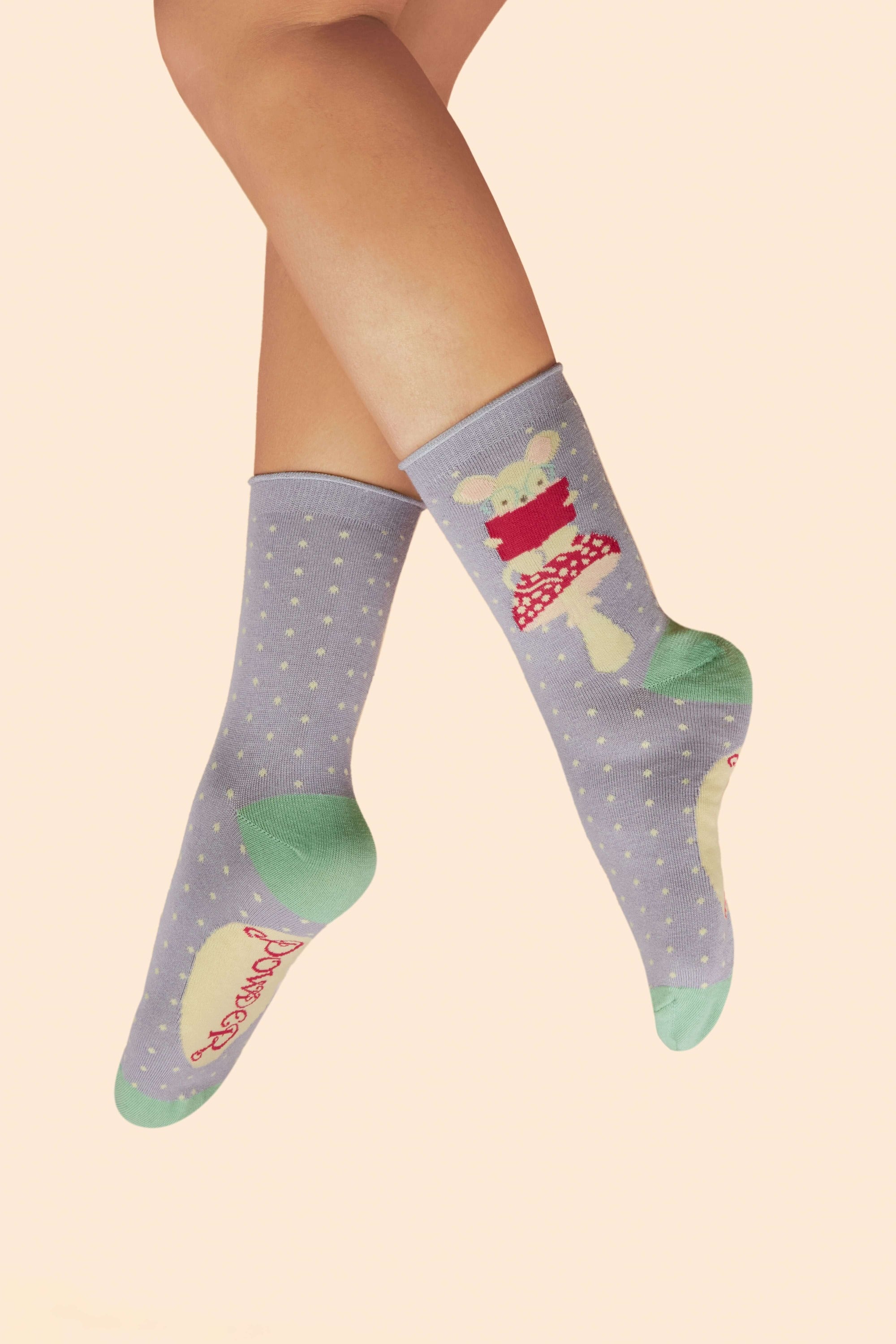 Studious Field Mouse Ankle Socks