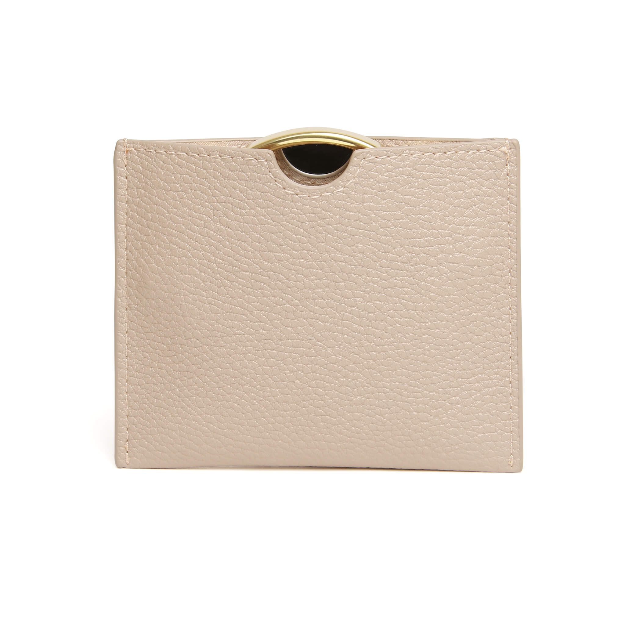 Mirror & Pouch In Stone - 7x Magnification