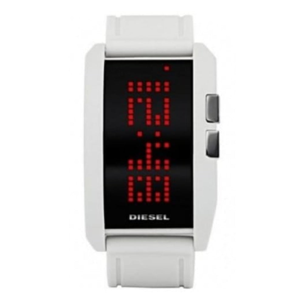 Unisex White Silicone Digital Watch