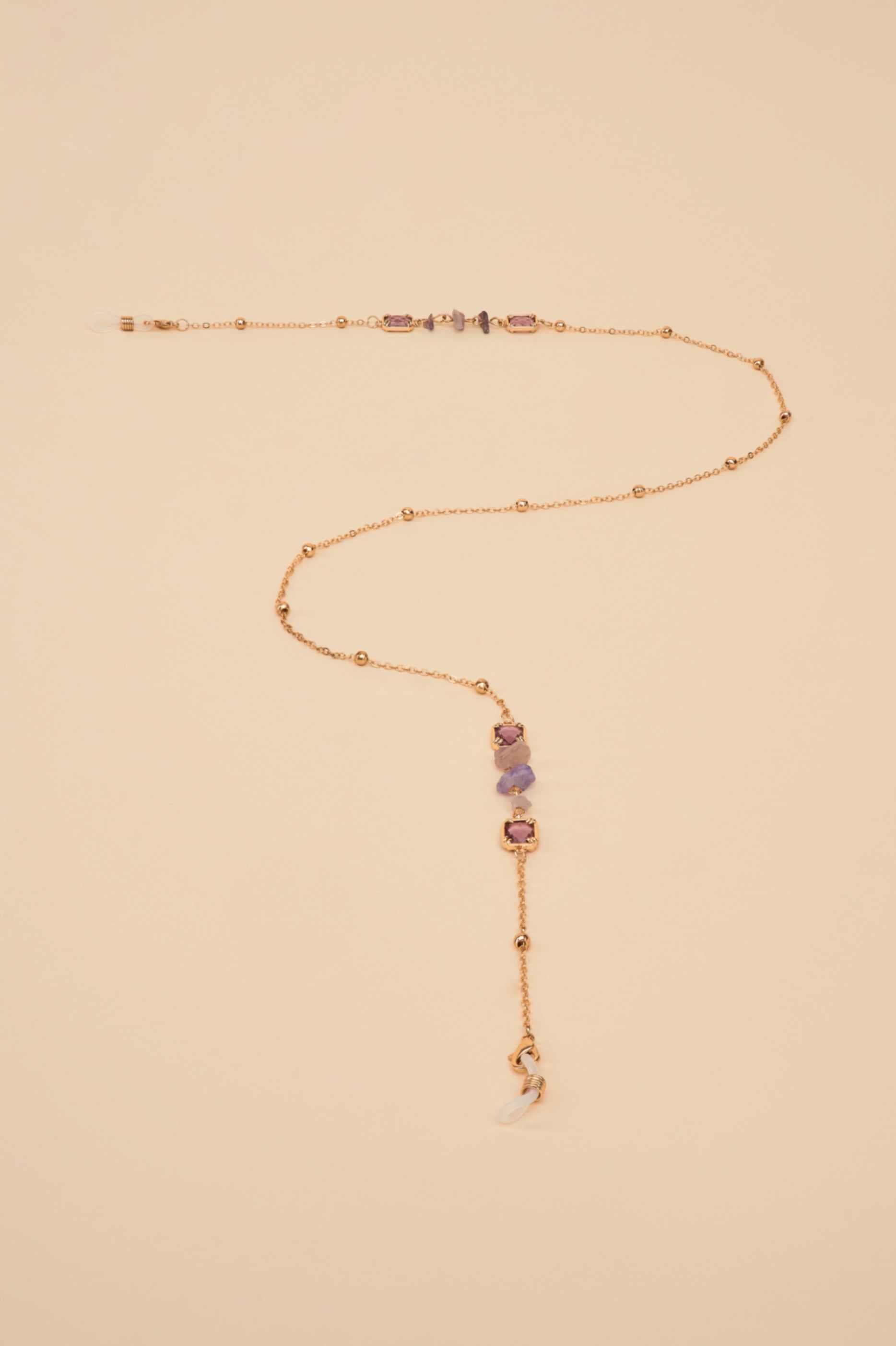 Delicate Chain Sunglasses Chain - Amethyst