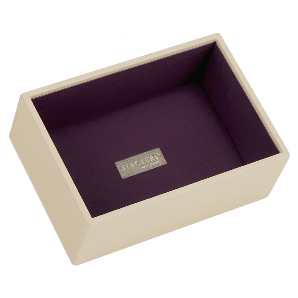 Cream & Purple Mini Deep Open Stacker