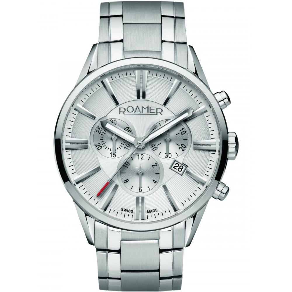 Mens' Superior Chronograph Timepiece With Date Display
