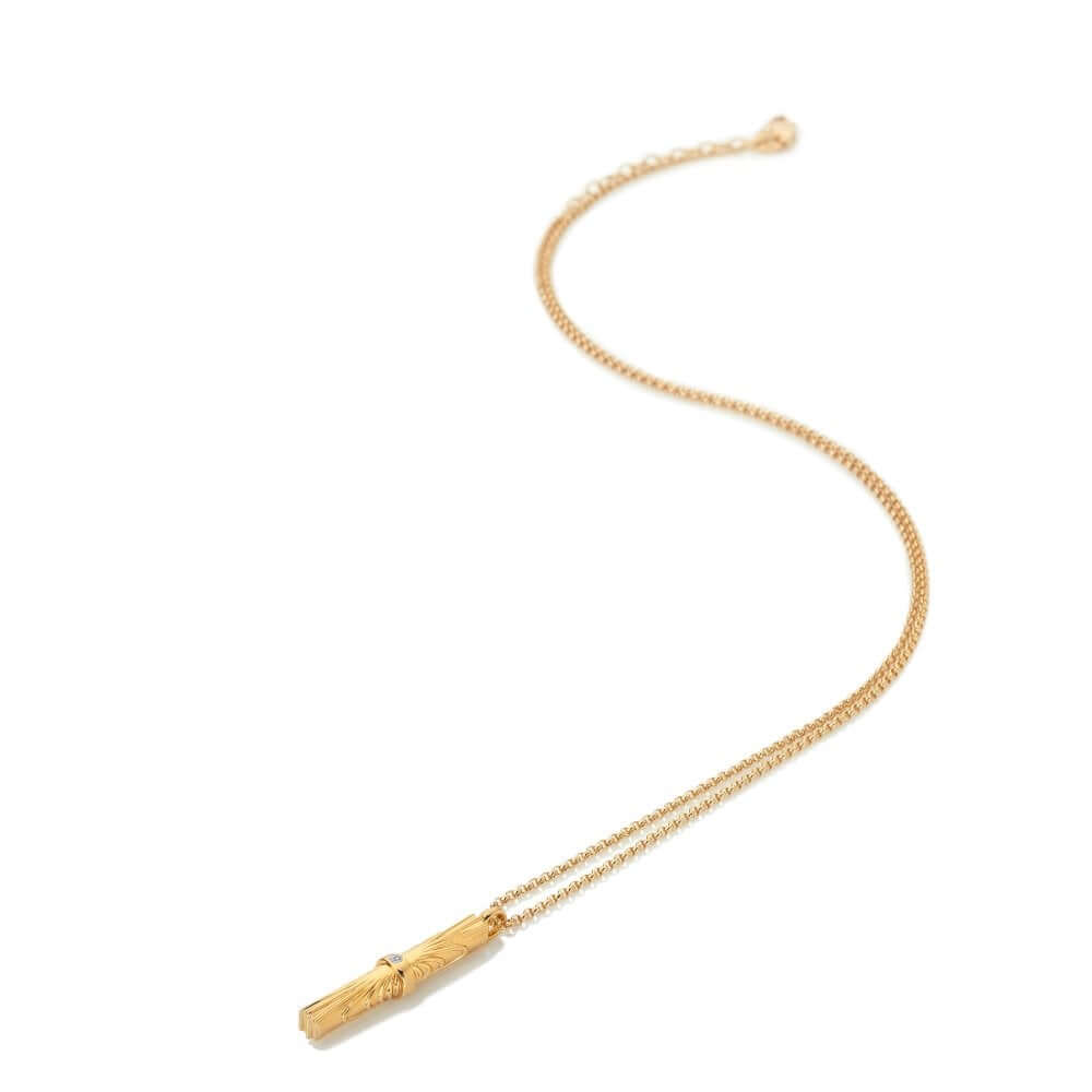 Hope Vertical Bar Pendant Necklace