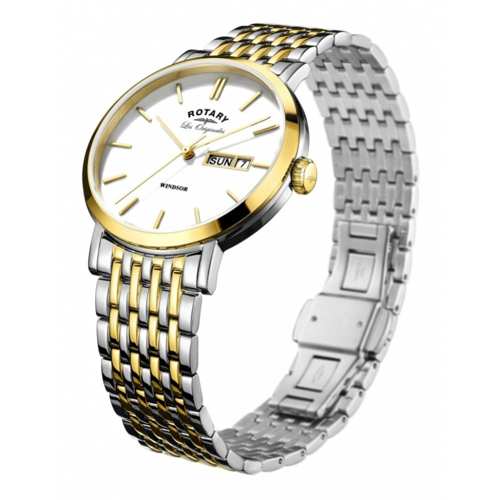 Gold Plated Day Date Gents Wristwatch