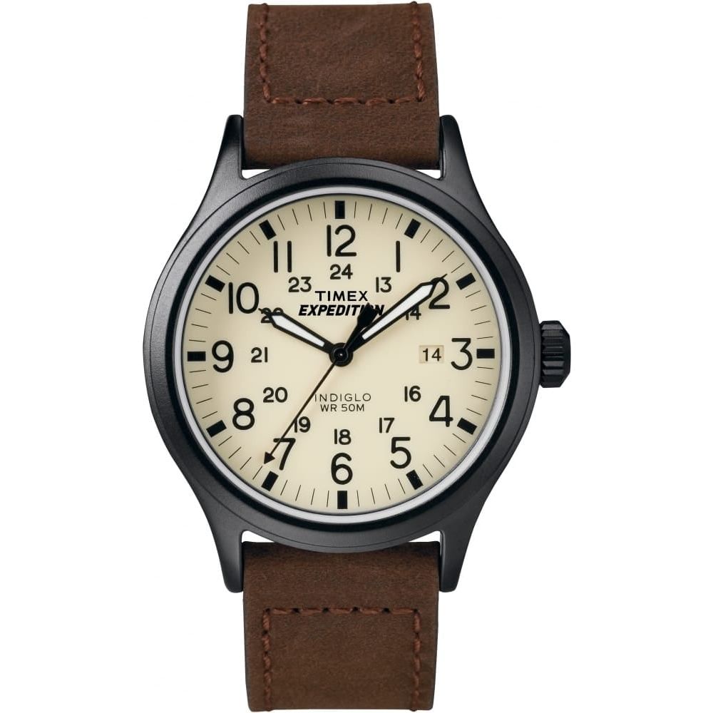 EXPEDITION METAL SCOUT BROWN LEATHER STRP