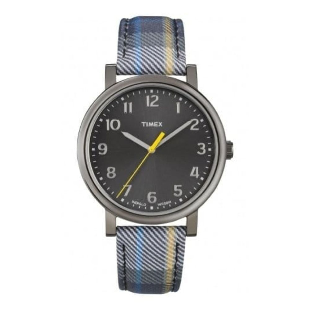 Ladies Easy Reader Turquoise Checkered Leather Watch