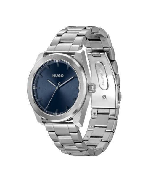 #BRIGHT Blue Dial With SS Bracelet Strap Mens Watch