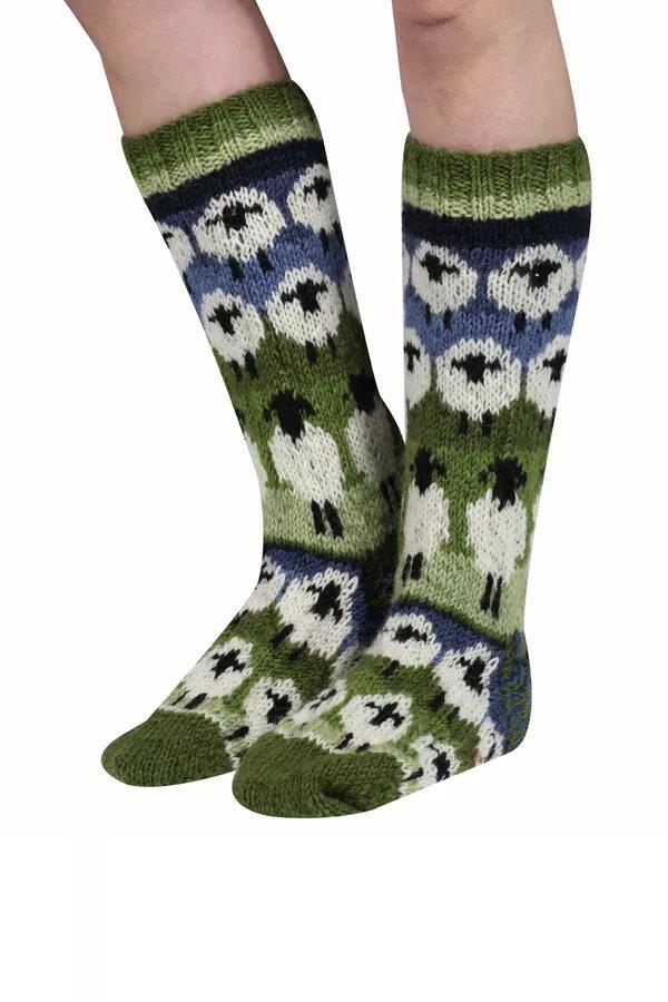 Flock Of Sheep Long Socks
