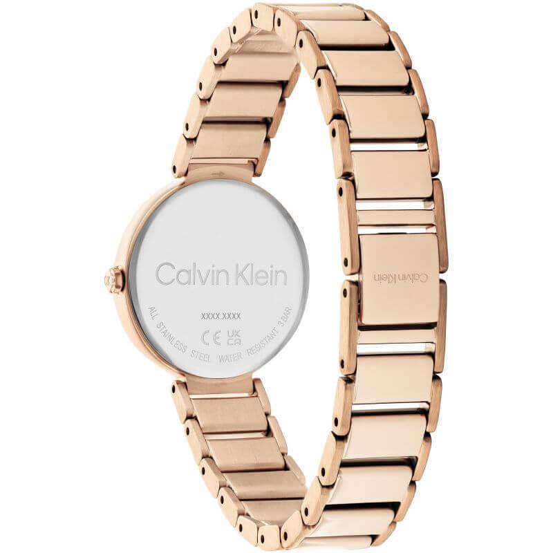 Minimalistic T-Bar 28mm White Dial Rose Gold Ladies Watch