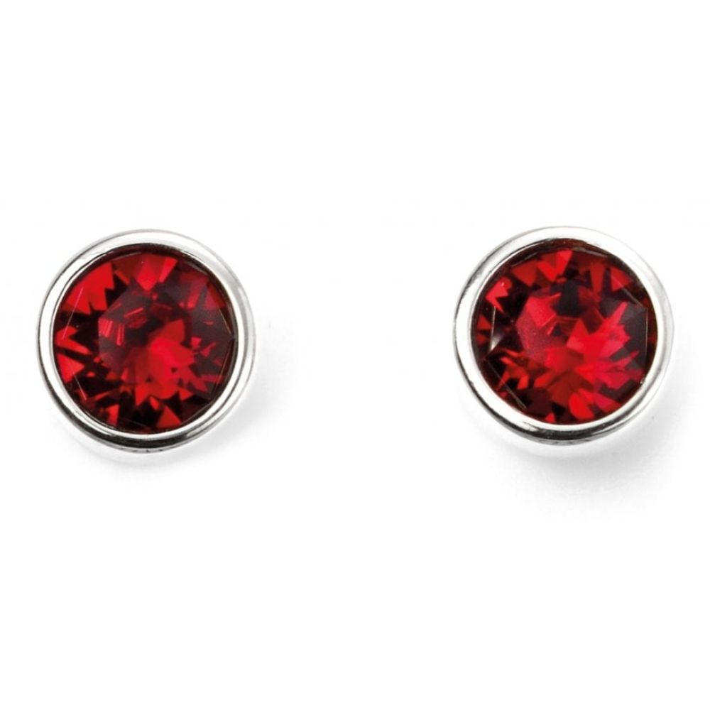 July Birth Stone Sterling Silver Earring
