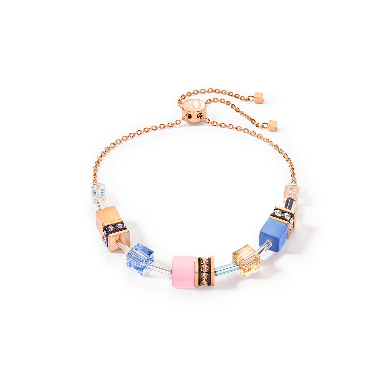 GeoCUBE Light Blue-Pink Bracelet