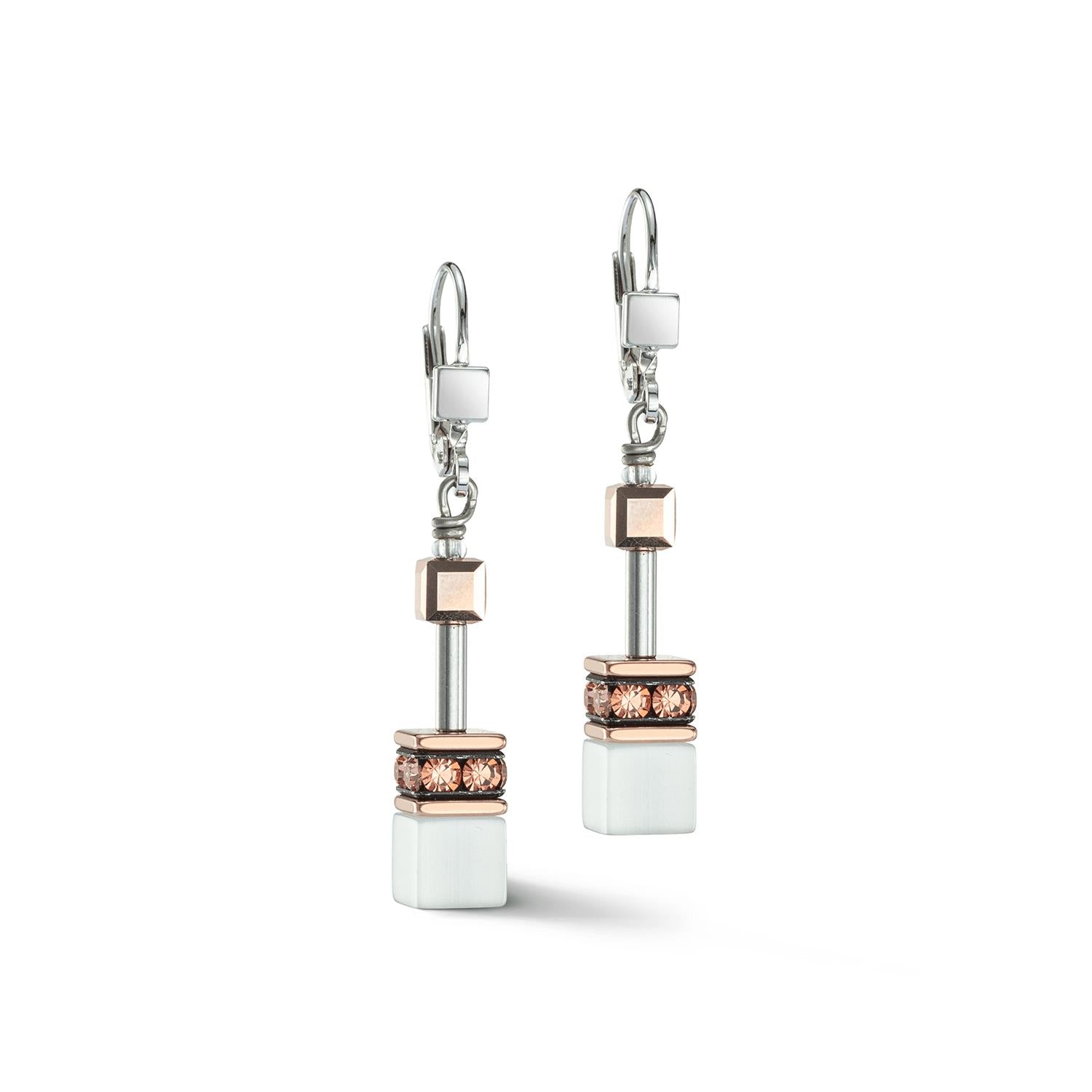 GeoCUBE Iconic Cognac Earrings