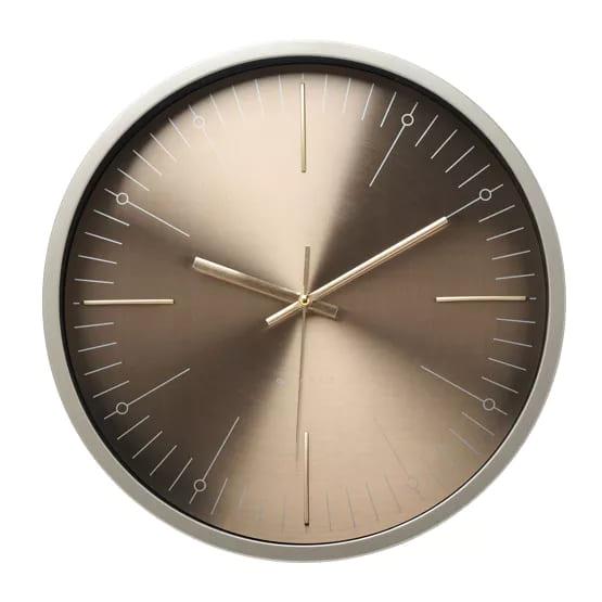 Interval Wall Clock 35cm- Bronze