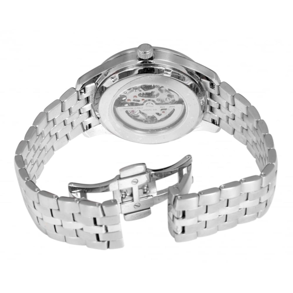 Mens Chrome Automatic Bracelet Watch