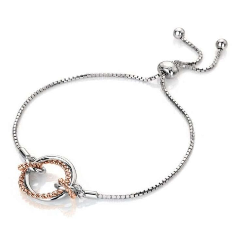 Unity Circle Bracelet- Rose Gold Plate Accents
