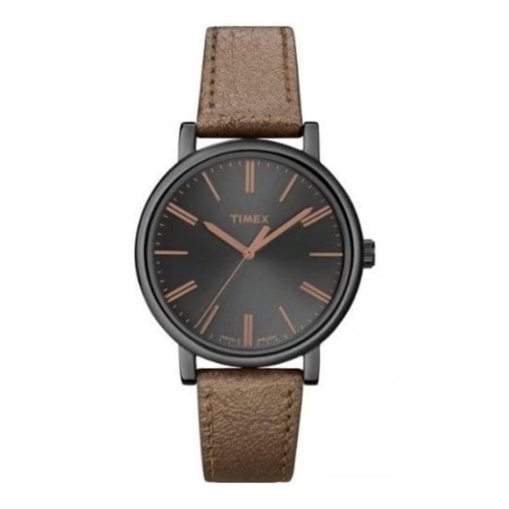 Ladies Brown & Black Easy Reader Leater Watch