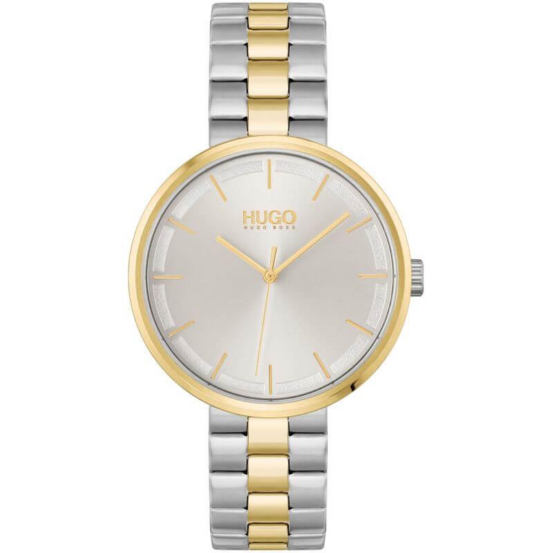 CRUSH Silver Dial & Two Tone Bracelet Strap Ladies Watch