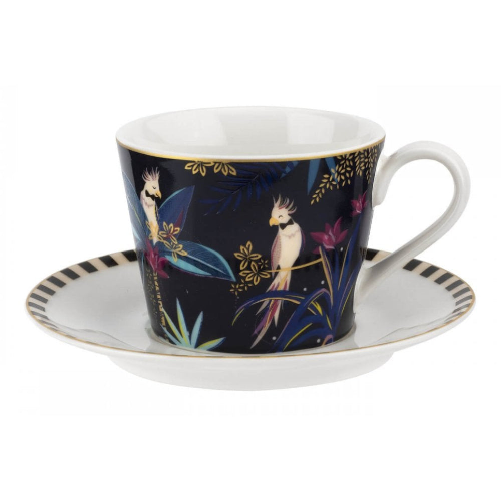 Tahiti Tea Cup & Saucer - Cockatoo