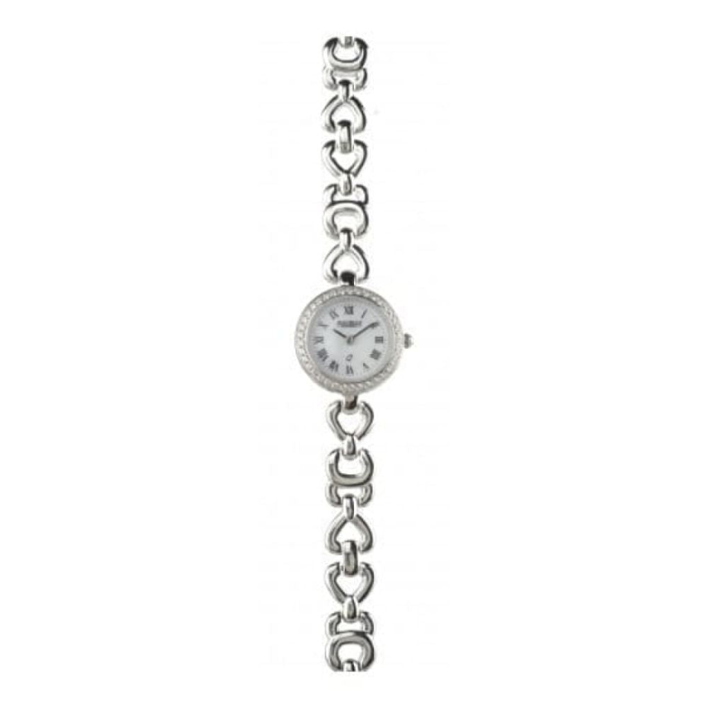 Ladies Sterling Silver Polished Linked Bracelet Watch