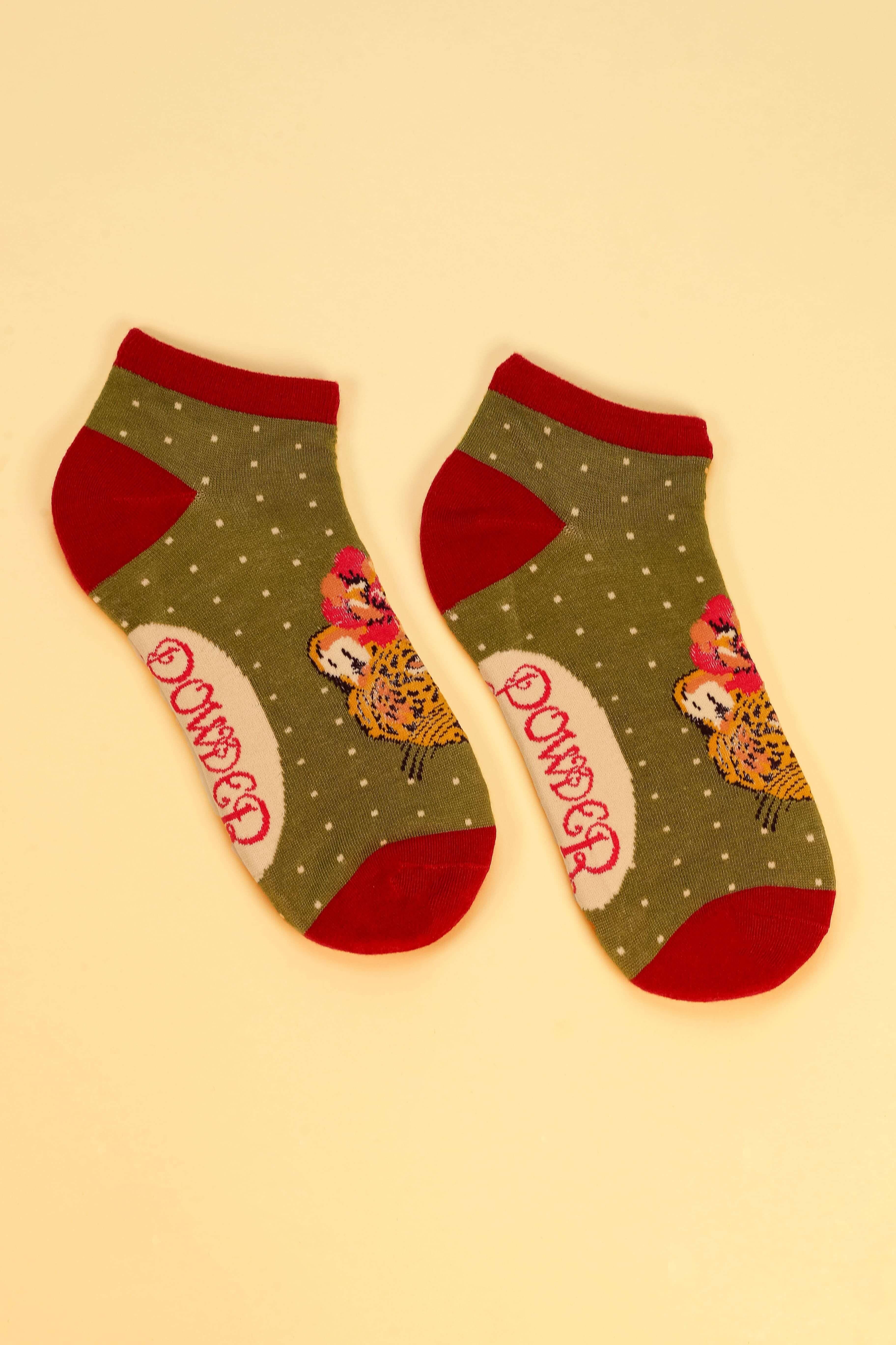 Climbing Leopard Trainer Socks