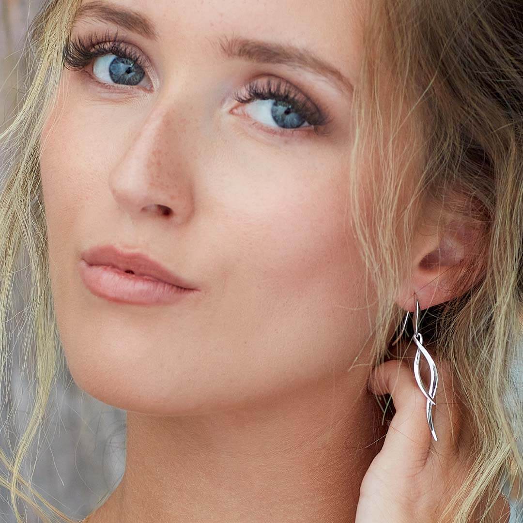 Entwine Twine Twist Drop Earrings
